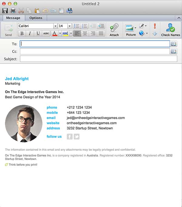 email signatures in outlook for mac